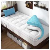 ABENE 3" Memory Foam Mattress Topper, Twin XL.