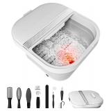 Collapsible Foot Spa Bath with Heat and Rollers