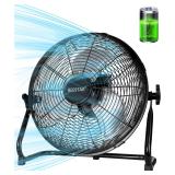 BEESTAR Rechargeable Fan, 15600 mAh, Black.