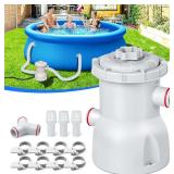 300 GPH Pool Filter Pump for Small Pools, ETL