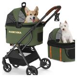 PAWZIDEA 4-in-1 Pet Stroller w/ No-Zip Canopy