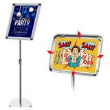 Adjustable Aluminum Sign Holder, 8.5" x 11"