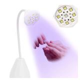 LED Nail Lamp, 27W Mini Cordless, USB Gel Dryer