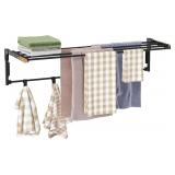 Collapsible Wall Mounted Clothes Drying Rack