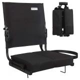 Stadium Seats for Bleachers, Wide, Portable, Black
