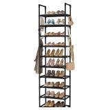 VTRIN 10 Tiers Tall Shoe Rack Holds 20-25 Pairs