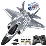 DEERC F35 Brushless RC Plane for Adults, 4CH
