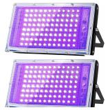 Glostars 100W LED UV Black Light, 395nm Lamp