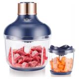 Bear Food Processor with 2 Glass Bowls, 400W