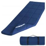 SPRINGSPIRIT Cot Mattress Topper, 75"x30", Navy