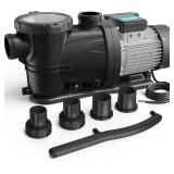Pool Pump, Self Priming, 2HP, 8120 GPH, 220V