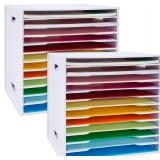 SANFURNEY Scrapbook Organizer 12x12, 12 Slots