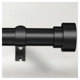 Time Forest Curtain Rods 32-240, 1' Black