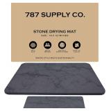 J.B Stone Drying Mat   16x12, Dark Marble