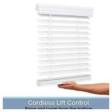 Lotus & Windoware Cordless 2' Faux Wood Blind, 34'
