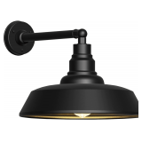 24' Gooseneck Outdoor Barn Light, Black