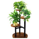 GEEBOBO 3-Tier Plant Stand Brown