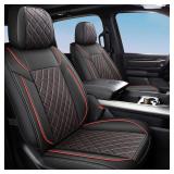 FREESOO Dodge Ram Crew Cab Leather Seat Covers