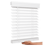Lotus & Windoware 2' Faux Wood Blind, 22x60, White