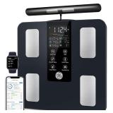 GE 8-Electrode Bluetooth Scale 400lb Black