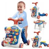 HYES 5 in 1 Baby Push Walker   Blue