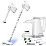 FEPPO Steam Mop with Detachable Handheld, 10-in-1