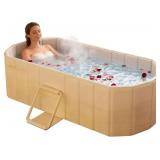 YYW Portable Foldable Bathtub 150 86 50cm (Gold)