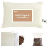 Organic Buckwheat Pillow with Dual-Layer Case