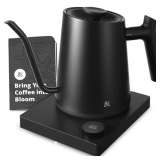 Greater Goods Gooseneck Kettle 1200W, Onyx Black