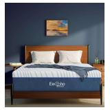 Queen 12' White Memory Foam Mattress, Medium Firm