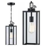 17-Inch Outdoor Dusk-to-Dawn Pendant Light