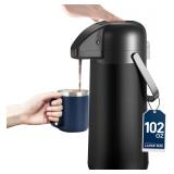 Gezoss 102oz/3L Airpot Coffee Dispenser with Pump