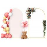 Neatsure Arch Backdrop Stand & Cover, 7.2FT Beige