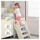 Onasti Foldable Step Stool for Bathroom Sink