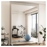 Suidia 82'x44' Full Length Mirror with Wheels