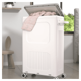HAIXIN HOME Slim Laundry Hamper with Lid 50L