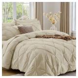 Sasttie King Size 7-Piece Comforter Set, Linen