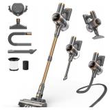 Cordless Vacuum 10-in-1, 45min Runtime, LED, Gold
