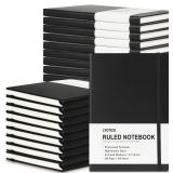 Journal notebooks 20pk, 200pp, 5.7x8.4, Black