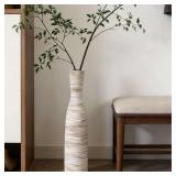ALMA 20' White & Brown Tall Skinny Vase