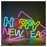 Happy New Year Neon Sign - Christmas Wall Art