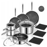 Yoehka 14-Piece Hybrid Cookware Set