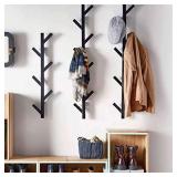 Premium Racks Coat & Hat Rack Wall Mounted Black