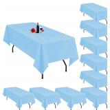 Light Blue Tablecloth 60x102 in (10 Pack)