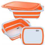 2-Pack XL Collapsible BBQ Prep Tub with Lid