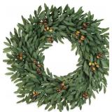 26-Inch Olive Wreath for Front Door