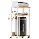 YMYNY 3-Tier Mobile Printer Stand UHPT002N