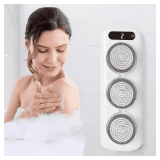 Electric Back Scrubber: Wall Mount, 3 Heads