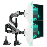 ARES WING Vertical Dual Monitor Mount, 24-57'
