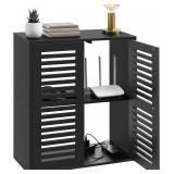 WiFi Router Cabinet, Floor Organizer, Black